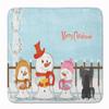 Caroline's Treasures BB2443RUG Merry Christmas Carolers Chinese Crested Black Machine Washable Memory Foam Mat, Bathroom Rug, Non-Slip Bath Mat, Durable Thick Washable Rugs for Kitchen, Bathroom Quick view 1