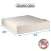 Dream Solutions USA Grandeur Deluxe (Queen - 60"x80"x12") Mattress Only - Medium Firm, Fully Assembled, Good for Your Back, Luxury Height, Long Lasting and 2 Sided view 2