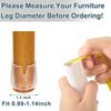 32 Pcs Chair Leg Covers, Chair Leg Protectors, Chair Leg Caps, Chair Floor Protectors for Hardwood to Prevent Floor Scratches and Reduce Noise, Fit 1"-1.14" view 2