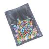 100PCS Clear/Silver/Silver Mylar Open Top Bags 10x15cm (3.9x5.9") view 1