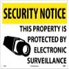 National Marker SN18AC Security Notice Electronic Surveillance Sign view 1