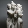 3 Graces Cast Marble Statue Sculpture Handmade 9.84 inches view 3