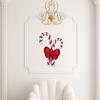 Christmas Candy Cane Wall Decals Stickers Uscolor003, White w/Red, 36 Inches view 2