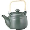 Earthenware Bottle: M-1220 Tokoname, Green, No. 6 Medicated Earthenware Bottle, 43.3 fl oz (1,100 cc), YA view 1