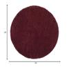 SAFAVIEH Laguna Shag Collection 6'7" Round Maroon SGL303R Solid Non-Shedding Living Room Bedroom Dining Room Entryway Plush 2-inch Thick Area Rug view 2