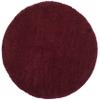SAFAVIEH Laguna Shag Collection 6'7" Round Maroon SGL303R Solid Non-Shedding Living Room Bedroom Dining Room Entryway Plush 2-inch Thick Area Rug view 3
