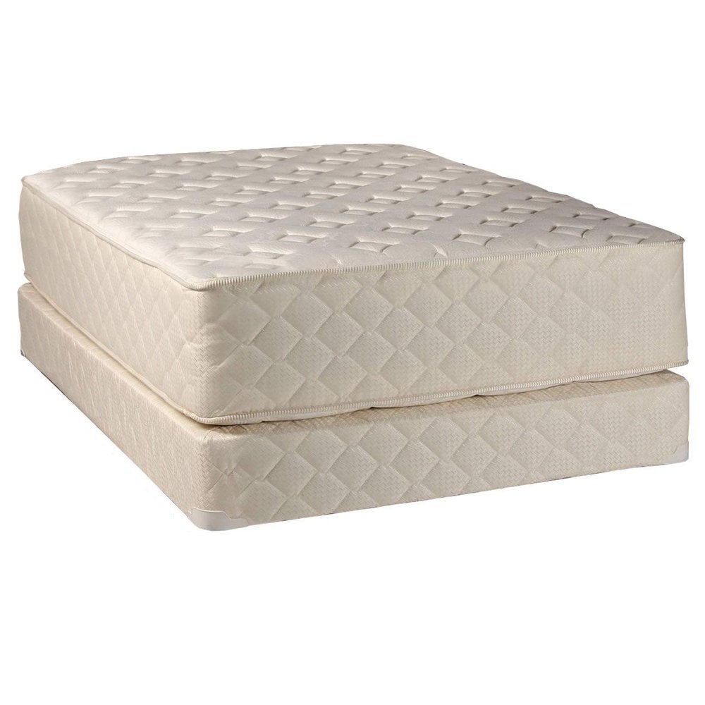 Dream Solutions USA Highlight Luxury Firm Twin Size (39"x75"x14") Mattress & Box Spring Set - Fully Assembled - Spinal Back Support, Innerspring Coils, Premium Edge Guards, Longlasting Comfort
