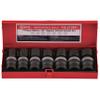 GENIUS TOOLS 7PC 1/2" Dr. Metric Swivel Impact Socket Set - TG-215M1 view 1