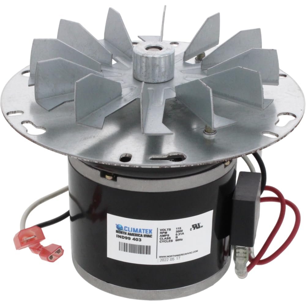 PelletStovePro - St Croix Hastings Pellet Stove Exhaust Combustion Blower Fan w/Gasket - 80P20001-R, 80P30521-R