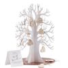 Ginger Ray Wooden Wishing Tree & Hearts Alternative Wedding Guest Book Beautiful Botanics, White view 1