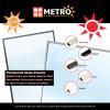 Metro Screenworks Framed Tempered Glass Panel for Porch & Patio Panels, Outdoor Enclosures, (29-1/8" x 34-3/8", White) Enclose Your Porch with Tempered Glass Panels - Glass Panel Replacement view 2