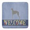 Caroline's Treasures BB5500RUG Scottish Deerhound Welcome Machine Washable Memory Foam Mat, Bathroom Rug, Non-Slip Bath Mat, Durable Thick Washable Rugs for Kitchen, Bathroom Quick Dry, Decorative Art view 1