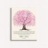 16X20 Custom Mounted Canvas Art Print Personalized Gift For Mother of Groom Parents You Raised With Love This Man Cherry Tree Canopy With Blue Birds Custom Wedding Art view 1