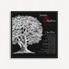 11x14 Mounted Canvas Art Print - Personalized Gift For 10th Anniversary Our Family Tree Poem For Wedding Anniversary Gift - With Gift Wrapping view 1