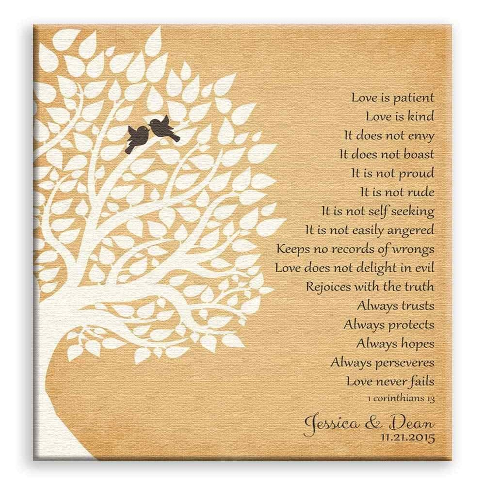 11x14 Mounted Canvas Art Print - Personalized Gift for Parents How Could We Possibly Thank You Enough Mother of Groom or Bride Family Wedding Poem Tree - With Gift Wrapping LTC-C1131