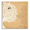 11x14 Mounted Canvas Art Print - Personalized Gift for Parents How Could We Possibly Thank You Enough Mother of Groom or Bride Family Wedding Poem Tree - With Gift Wrapping LTC-C1131 view 1