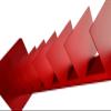 EMPIRICA Single Float Bookshelf, Red, Large view 3