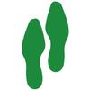 LiteMark 9 Inch Green Dress Shoe Print Decal Stickers with Matte Finish Removable Adhesive Ideal for Floors, Events, Homes, Stores, Parties - Set of 12 (6 Pairs) view 1