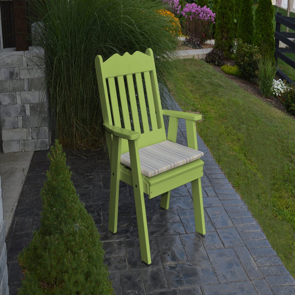 A & L Furniture Poly Royal English Chair, Lime