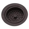 Westbrass R214-12 3-1/2-Inch Large Post Style Kitchen Sink Basket Strainer, Oil Rubbed Bronze view 2