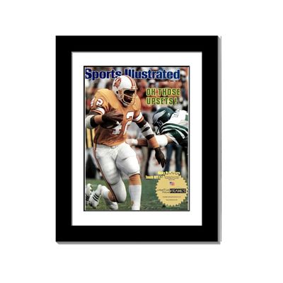 Creative Picture Frames 8" x 10.75" Sports Illustrated Magazine Display Frame, Suitable for 1981-1990 Collector's Edition Sports Magazines with Wall Mount & Easel, White Mat, Count of 1