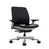 Steelcase Amia Task Chair: Platinum Frame/Base - 4 Way Adjustable Arms - Hard Floor Casters view 1