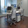 Steelcase Amia Task Chair: Platinum Frame/Base - 4 Way Adjustable Arms - Hard Floor Casters view 2