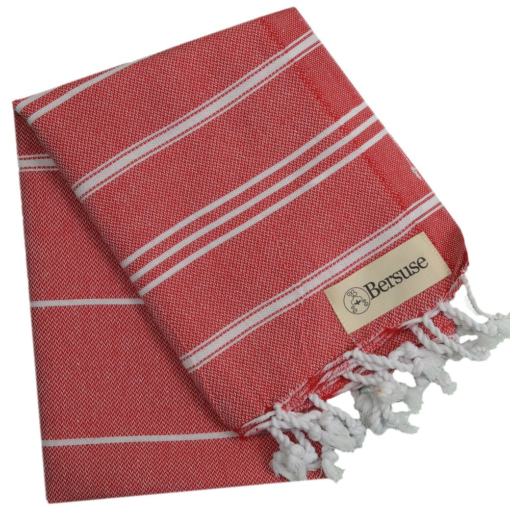 Bersuse Anatolia Bathroom Hand Towels - Premium Cotton Hand Towel for Face - Absorbent, Soft, Lightweight, Space-Saving, Quick-Drying Decorative Turkish Hand Towels - (Set of 12)