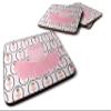 Caroline's Treasures BB5153FC Ballerina Pink Tutu Foam Coaster Set of 4 Set of 4 Cup Coasters for Indoor Outdoor, Tabletop Protection, Anti Slip, Mouse pad Material view 1