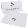 Linked Hearts Printable Place Cards, Black (Choose Color), Set of 150 (25 Sheets), Laser & Inkjet Printers - Wedding, Party, Dinner, and Special Events - Made in the USA view 2