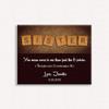 16X20 Custom Mounted Canvas Art Print Personalized Gift For Sister Letter Tiles Unique Gift From Sister or Brother For Birthday Christmas Just Because Custom Wedding Art view 1
