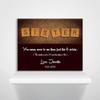 16X20 Custom Mounted Canvas Art Print Personalized Gift For Sister Letter Tiles Unique Gift From Sister or Brother For Birthday Christmas Just Because Custom Wedding Art view 3