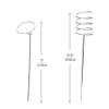 Mind Reader Wine Glass and Bottle Stakes, Vacation Essentials, Beach, Wine Holder, Metal, 3.5"L x 3.5"W x 19"H, 5 Pcs, Silver view 3