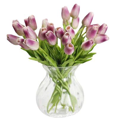 AHXHWKA 30 pcs Real-Touch Artificial Tulip Flowers Home Wedding Party Decor