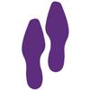 LiteMark 9 Inch Purple Dress Shoe Print Decal Stickers with Matte Finish Removable Adhesive Ideal for Floors, Events, Homes, Stores, Parties - Set of 12 (6 Pairs) view 1