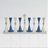 Agayof mini Ball Menorah-Blue/Silver view 1