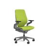 Steelcase Gesture Task Chair: Shell Back - Sterling Dark Solid Frame/Base/Merle Accent - Standard Carpet Casters view 1