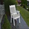 A & L Furniture Poly Royal English Chair, White view 1