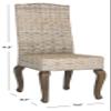 Safavieh Home Collection Milos Grey Wicker 18-inch Dining Chair view 3