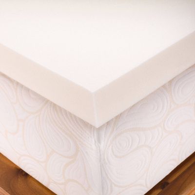 American Twin XL Size 4 Inch Thick, Medium Firm Conventional Polyurethane Foam Mattress Pad Bed Topper Made in The USA