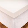 American Twin XL Size 4 Inch Thick, Medium Firm Conventional Polyurethane Foam Mattress Pad Bed Topper Made in The USA view 1
