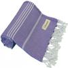 Bersuse Beach Towels Peshtemal Turkish Towels Anatolia Collection Premium Turkish Beach Towel, 100% Cotton, Large, Quick-Dry, Sand-Free, Lightweight - 37x70 Inches, Dark Purple (Set of 6) view 1