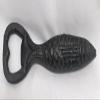 Fish Bottle Opener Handheld Rustic Cast Iron Reproduction Vintage Style view 1