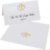 Linked Hearts Printable Place Cards, Gold (Choose Color), Set of 150 (25 Sheets), Laser & Inkjet Printers - Wedding, Party, Dinner, and Special Events - Made in the USA view 2