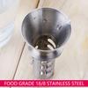 Best Utensils Stainless Steel Manual Lemon Juicer Squeezer Reamer 18/8 Stainless Steel Hand Held Citrus Juicer and Lemon Pourer (2) view 4