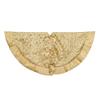 Kurt Adler TS0197 48" Gold Sequin Snowflake Treeskirt view 1