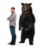 Cardboard People Brown Bear Life Size Cardboard Cutout Standup view 3