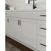 Design House Brookings Shaker Unassembled Sink Base Kitchen Cabinet SB30, 30 W x 24 D x 34.5 H, Painted White with Sherwin Williams, Solid Wood  Design House, 561472 view 4