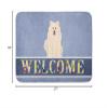 Caroline's Treasures BB5611RUG Samoyed Welcome Machine Washable Memory Foam Mat, Bathroom Rug, Non-Slip Bath Mat, Durable Thick Washable Rugs for Kitchen, Bathroom Quick Dry, Decorative Artwork, view 2