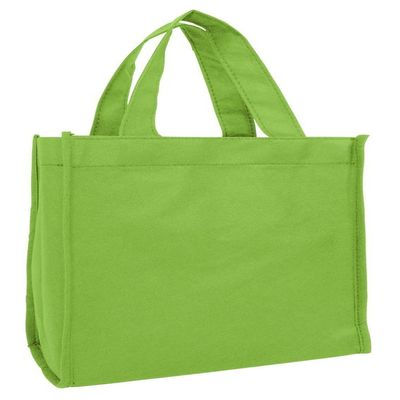 Gift Tote Bags Reusable Party Favor & Goodie Bags, Non-Woven, Small, Lime, Set of 50